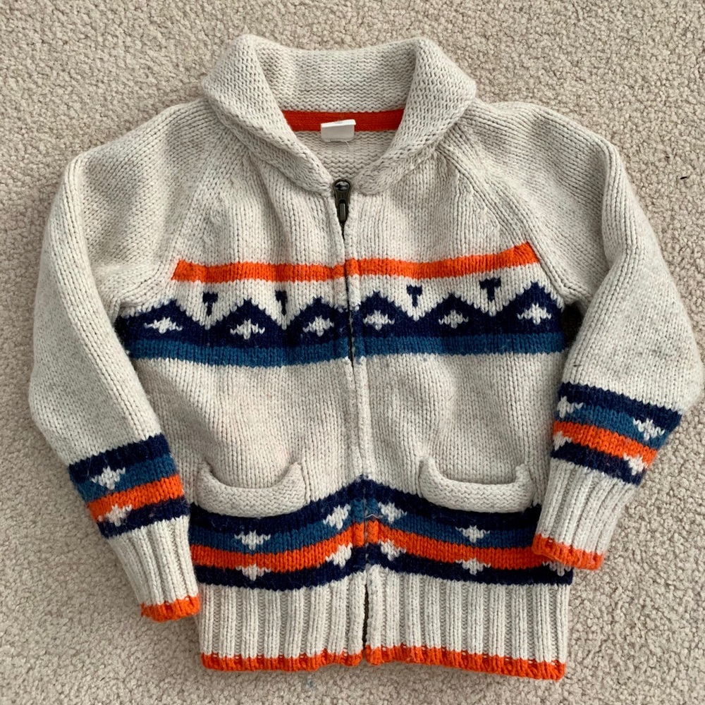 VGUC baby gap zip sweater 18-24mos